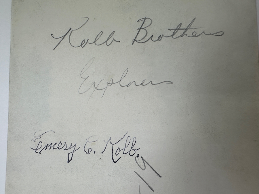 Kolb Brothers' Photography Studio On The South Rim Of The Grand Canyon Photograph Stamped On Verso Emery C. Kolb - Kolb Brothers Explorers 5 X 7 [Photo 9]