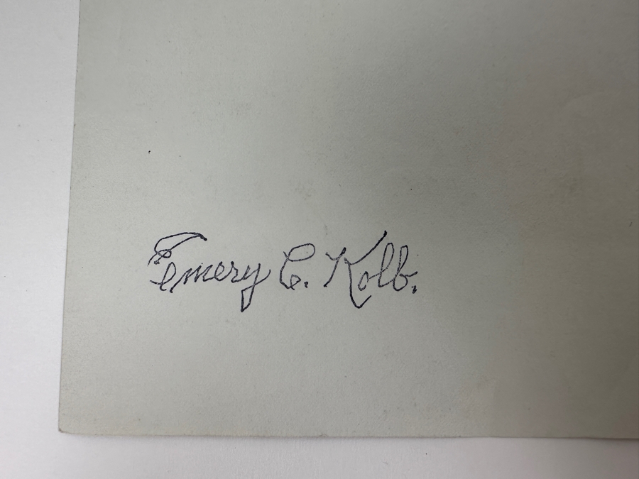 Kolb Brothers' Photography Studio On The South Rim Of The Grand Canyon Photograph Stamped On Verso Emery C. Kolb - Mooney Falls 4.5 X 6.5 [Photo 6]