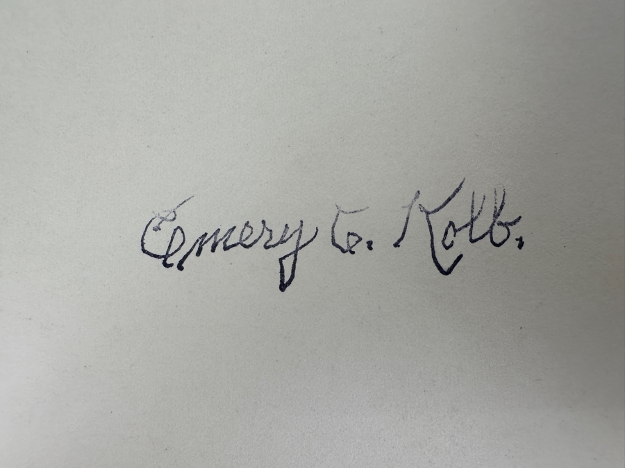 Kolb Brothers' Photography Studio On The South Rim Of The Grand Canyon Photograph Stamped On Verso - Signed On Front Emery C. Kolb 7.5 X 7.5 [Photo 10]