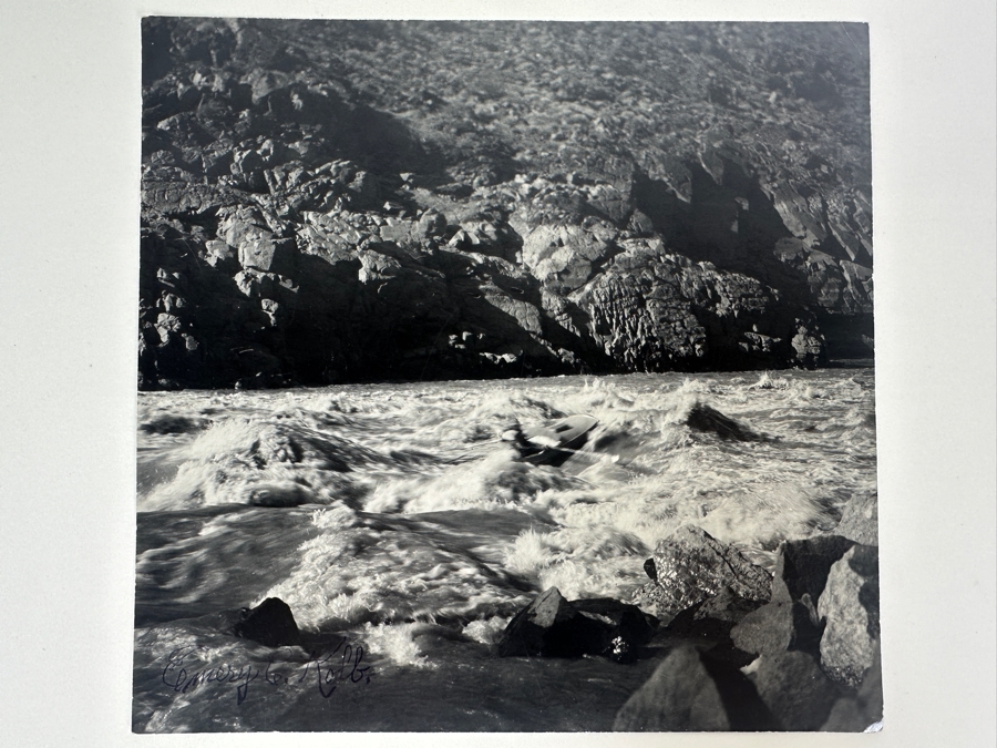 Kolb Brothers' Photography Studio On The South Rim Of The Grand Canyon Photograph Stamped On Verso - Signed On Front Emery C. Kolb 7.5 X 7.5 [Photo 1]