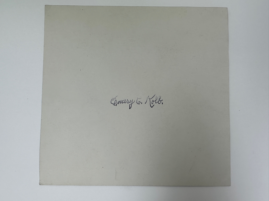 Kolb Brothers' Photography Studio On The South Rim Of The Grand Canyon Photograph Stamped On Verso - Signed On Front Emery C. Kolb 7.5 X 7.5 [Photo 9]