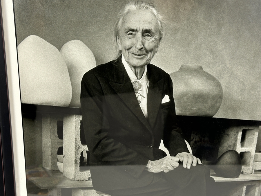 Dan Budnik (1933-2020, American) Signed Gelatin Silver Print Photograph Of Georgia O'Keeffe At Ghost Ranch With Pots By Juan Hamilton, New Mexico 1975 13 X 18.5 Estimate $4,000-$6,000 [Photo 4]