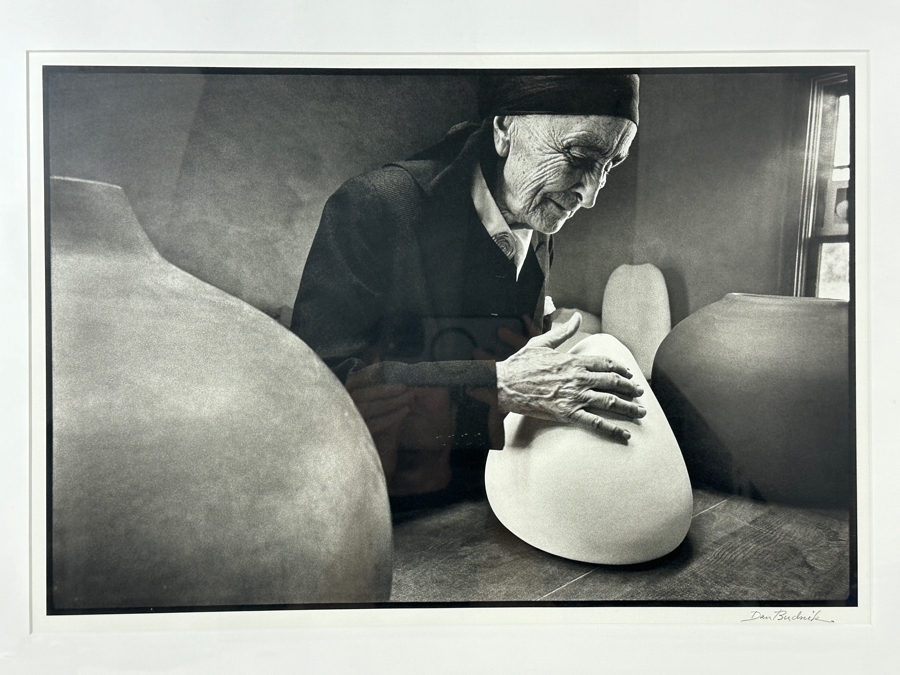 Dan Budnik (1933-2020, American) Signed Gelatin Silver Print Photograph Of Georgia O'Keeffe At Ghost Ranch With Pots By Juan Hamilton, New Mexico 1975 18 X 13 Estimate $4,000-$6,000 [Photo 2]