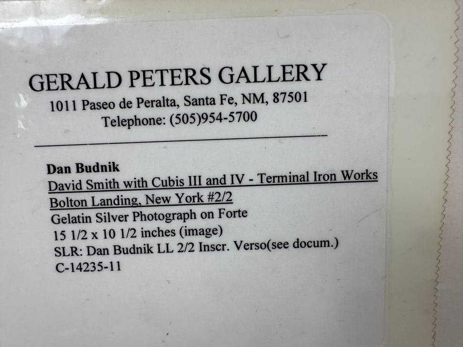 Dan Budnik (1933-2020, American) Signed Gelatin Silver Print Photograph Of Georgia O'Keeffe At Ghost Ranch With Pots By Juan Hamilton, New Mexico 1975 18 X 13 Estimate $4,000-$6,000 [Photo 18]