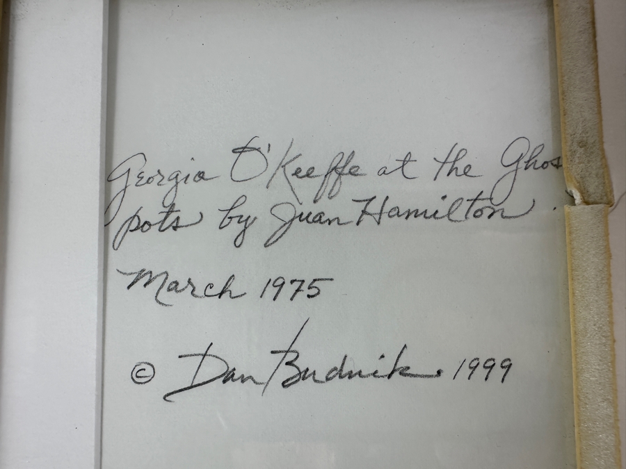Dan Budnik (1933-2020, American) Signed Gelatin Silver Print Photograph Of Georgia O'Keeffe At Ghost Ranch With Pots By Juan Hamilton, New Mexico 1975 18 X 13 Estimate $4,000-$6,000 [Photo 16]
