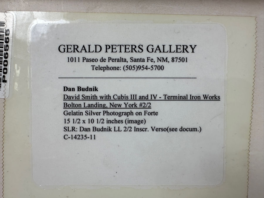 Dan Budnik (1933-2020, American) Signed Gelatin Silver Print Photograph Of Georgia O'Keeffe At Ghost Ranch With Pots By Juan Hamilton, New Mexico 1975 18 X 13 Estimate $4,000-$6,000 [Photo 17]