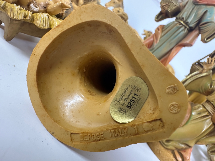 Collection Of Italian Fontanini By Roman Nativity Set Polymer Figures [Photo 14]