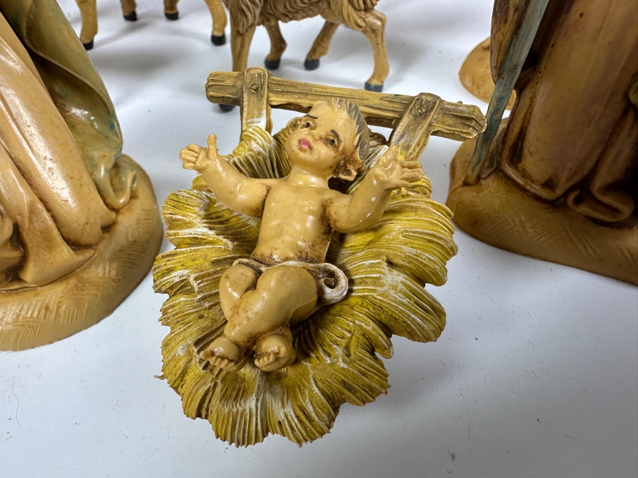 Collection Of Italian Fontanini By Roman Nativity Set Polymer Figures [Photo 4]
