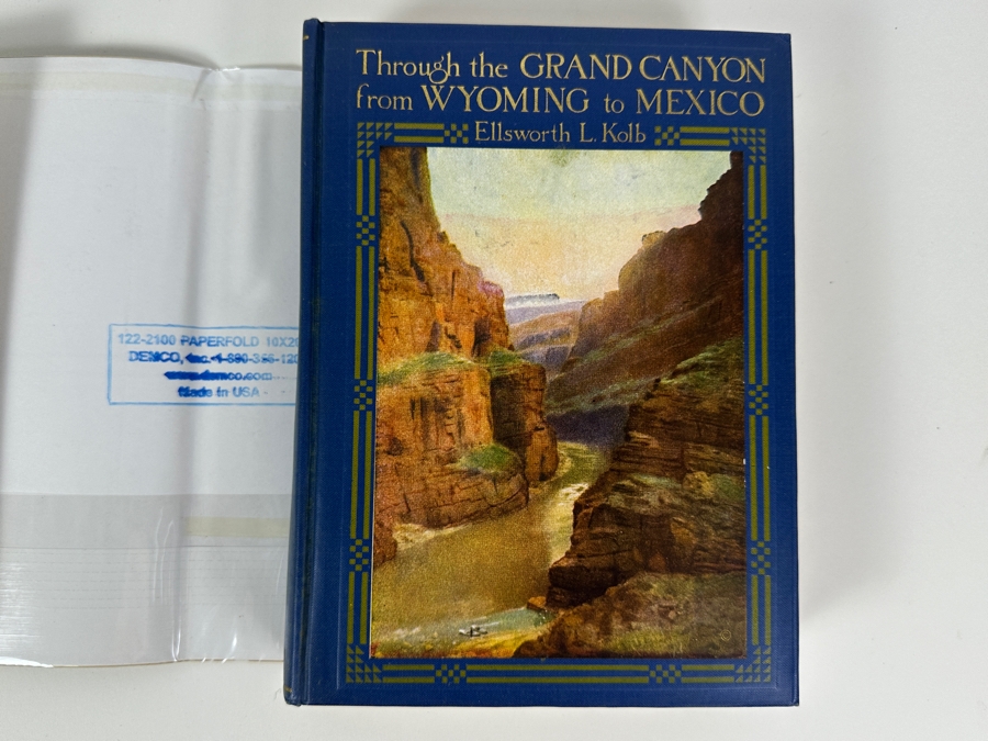 Signed Hardcover Book 1938 Printing Through The Grand Canyon From Wyoming To Mexico Signed By Ellsworth L. Kolb [Photo 7]