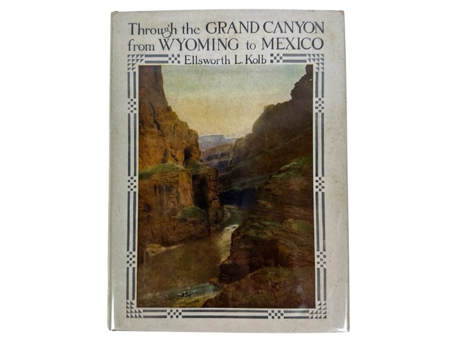 Signed Hardcover Book 1938 Printing Through The Grand Canyon From Wyoming To Mexico Signed By Ellsworth L. Kolb [Photo 2]