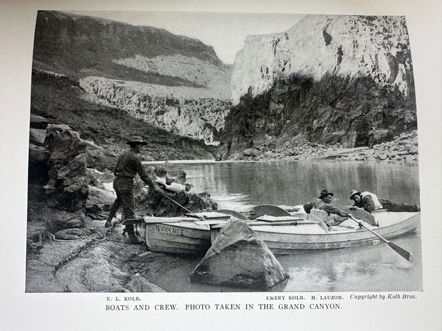 Signed Hardcover Book 1938 Printing Through The Grand Canyon From Wyoming To Mexico Signed By Ellsworth L. Kolb [Photo 15]