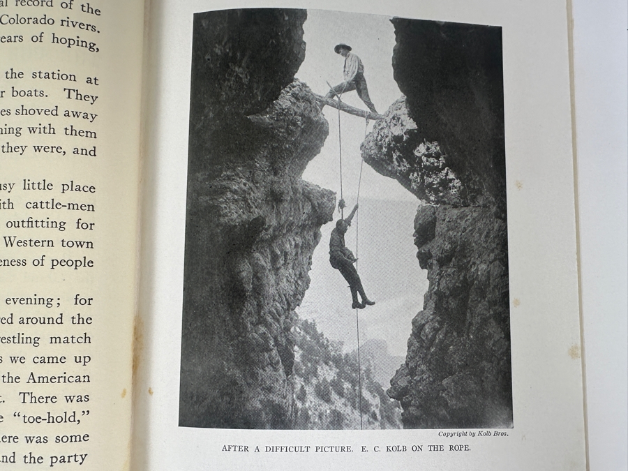 Signed Hardcover Book 1938 Printing Through The Grand Canyon From Wyoming To Mexico Signed By Ellsworth L. Kolb [Photo 16]