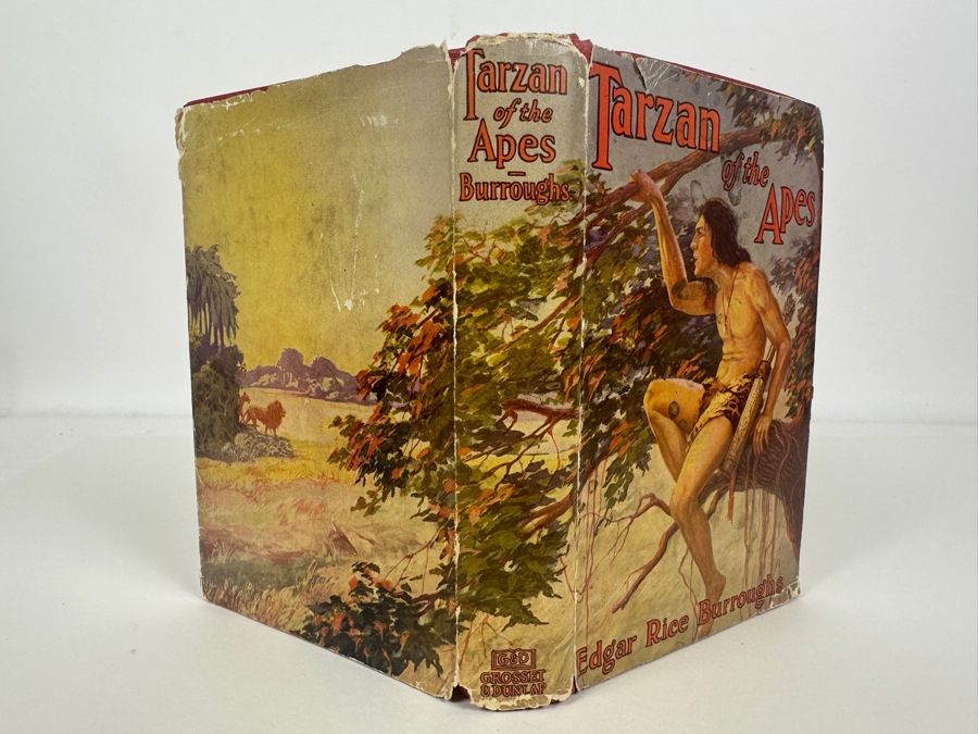 Vintage 1914 Hardcover Book Tarzan Of The Apes By Edgar Rice Burroughs With Scarce Jacket [Photo 2]