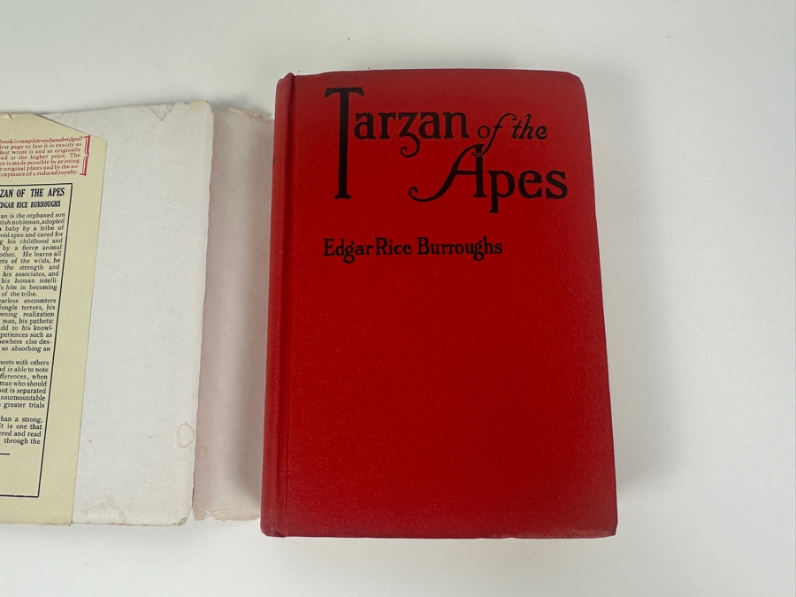 Vintage 1914 Hardcover Book Tarzan Of The Apes By Edgar Rice Burroughs With Scarce Jacket [Photo 4]