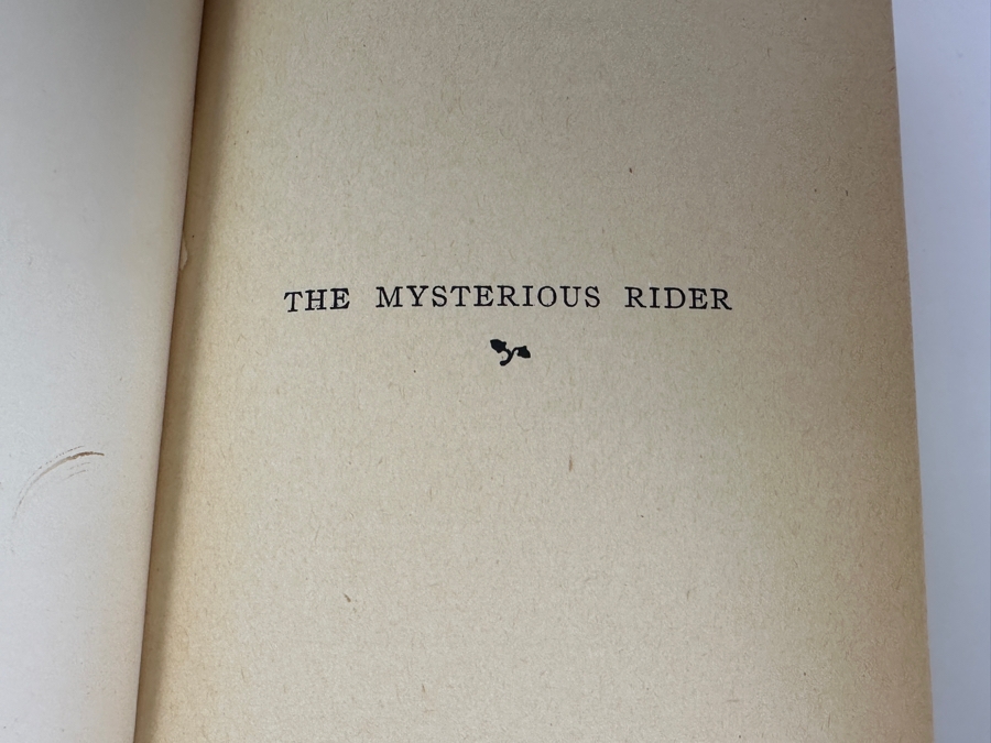Vintage 1921 Hardcover Book The Mysterious Rider By Zane Grey The Musson Book Company, Ltd. Canada [Photo 4]
