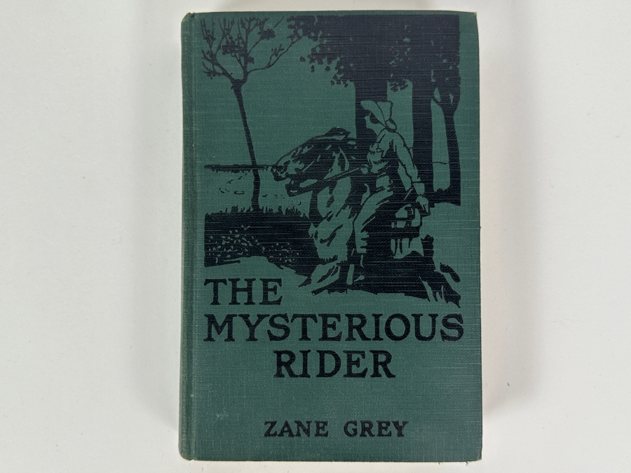 Vintage 1921 Hardcover Book The Mysterious Rider By Zane Grey The Musson Book Company, Ltd. Canada [Photo 2]