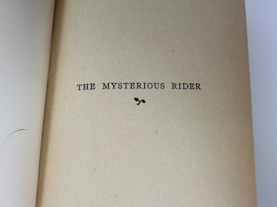 Vintage 1921 Hardcover Book The Mysterious Rider By Zane Grey The Musson Book Company, Ltd. Canada [Photo 5]