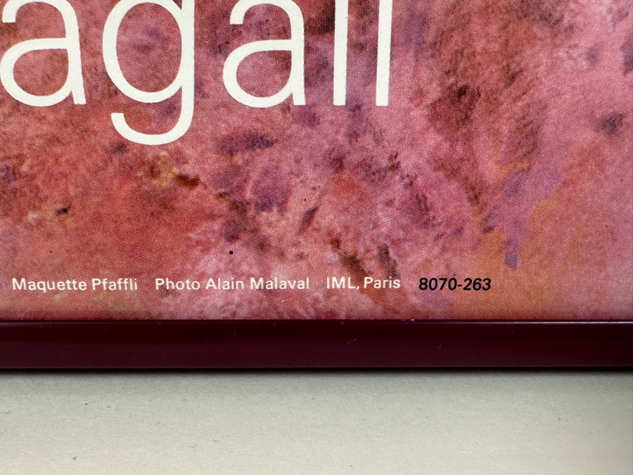 Vintage Framed Marc Chagall Exhibition Poster Musee National Message Biblique - The Marc Chagall National Museum (Chagall Biblical Message) 16 X 23.5 [Photo 8]