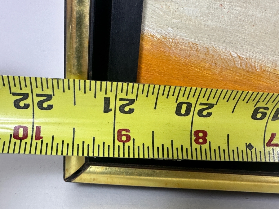 Mary Gehr (1910-1997, American) Original Modernist Acrylic Painting Titled 'Tigani: Island Of Samos Greece' 21 X 19 [Photo 9]