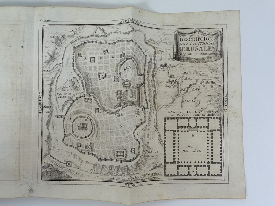 Antique 1825 Hardcover Book Introduction To The Holy Scripture The Device for Understanding With Greater Ease And Clarity The Holy Bible Volume One Madrid With Maps And Illustrations - See Photos [Photo 20]