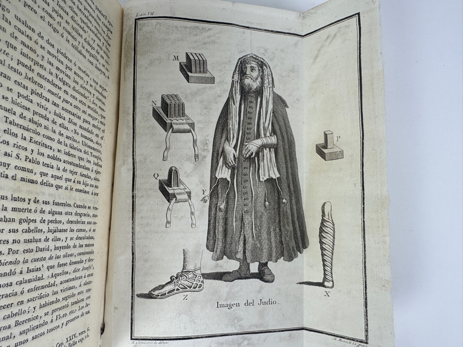 Antique 1825 Hardcover Book Introduction To The Holy Scripture The Device for Understanding With Greater Ease And Clarity The Holy Bible Volume One Madrid With Maps And Illustrations - See Photos [Photo 36]