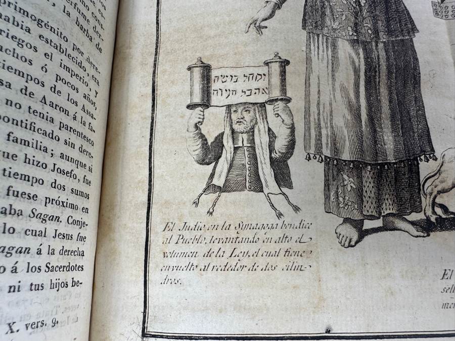 Antique 1825 Hardcover Book Introduction To The Holy Scripture The Device for Understanding With Greater Ease And Clarity The Holy Bible Volume One Madrid With Maps And Illustrations - See Photos [Photo 35]