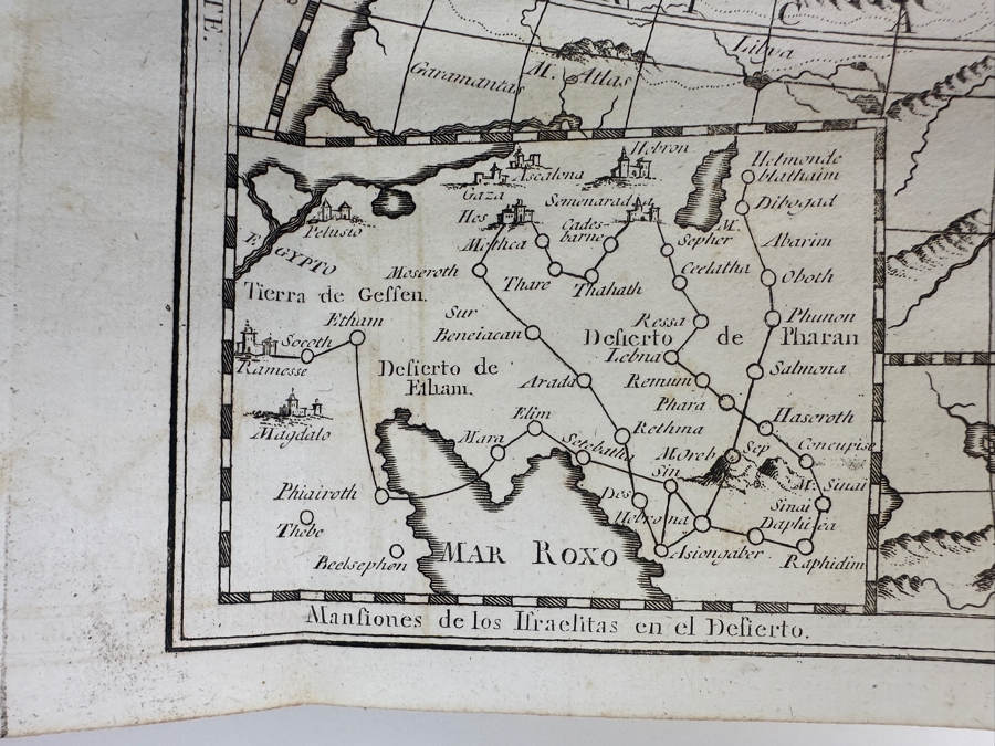 Antique 1825 Hardcover Book Introduction To The Holy Scripture The Device for Understanding With Greater Ease And Clarity The Holy Bible Volume One Madrid With Maps And Illustrations - See Photos [Photo 12]