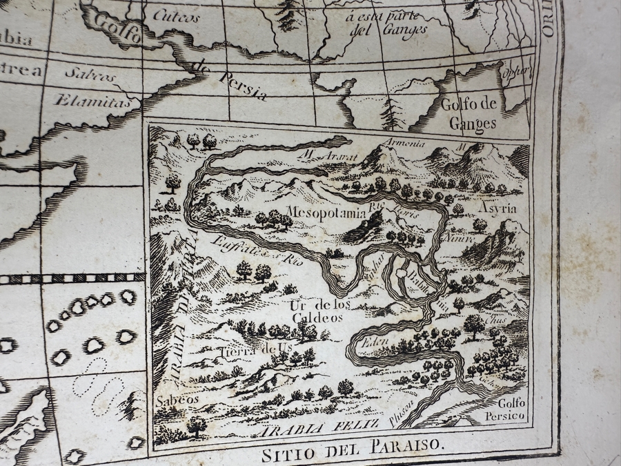 Antique 1825 Hardcover Book Introduction To The Holy Scripture The Device for Understanding With Greater Ease And Clarity The Holy Bible Volume One Madrid With Maps And Illustrations - See Photos [Photo 13]