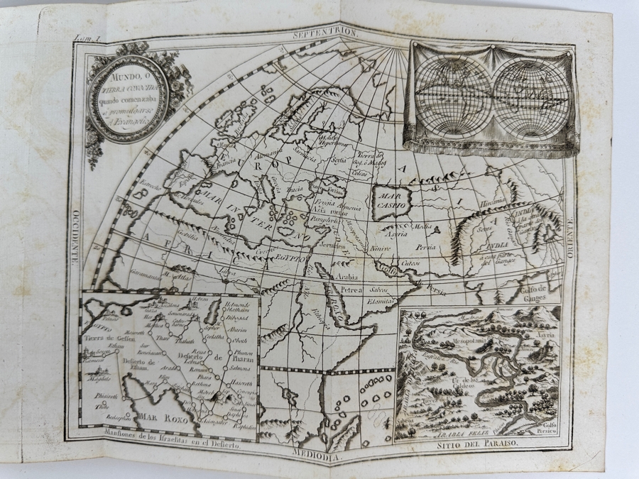 Antique 1825 Hardcover Book Introduction To The Holy Scripture The Device for Understanding With Greater Ease And Clarity The Holy Bible Volume One Madrid With Maps And Illustrations - See Photos [Photo 11]