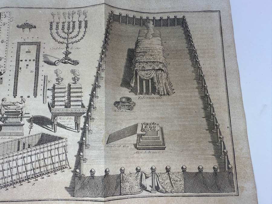 Antique 1825 Hardcover Book Introduction To The Holy Scripture The Device for Understanding With Greater Ease And Clarity The Holy Bible Volume One Madrid With Maps And Illustrations - See Photos [Photo 28]