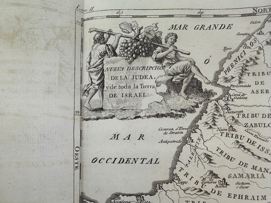 Antique 1825 Hardcover Book Introduction To The Holy Scripture The Device for Understanding With Greater Ease And Clarity The Holy Bible Volume One Madrid With Maps And Illustrations - See Photos [Photo 16]