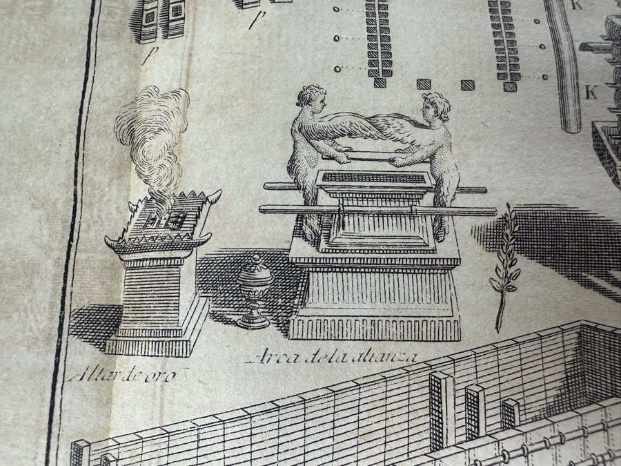 Antique 1825 Hardcover Book Introduction To The Holy Scripture The Device for Understanding With Greater Ease And Clarity The Holy Bible Volume One Madrid With Maps And Illustrations - See Photos [Photo 26]