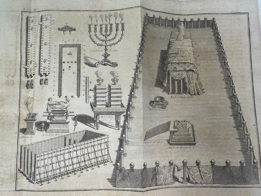 Antique 1825 Hardcover Book Introduction To The Holy Scripture The Device for Understanding With Greater Ease And Clarity The Holy Bible Volume One Madrid With Maps And Illustrations - See Photos [Photo 25]