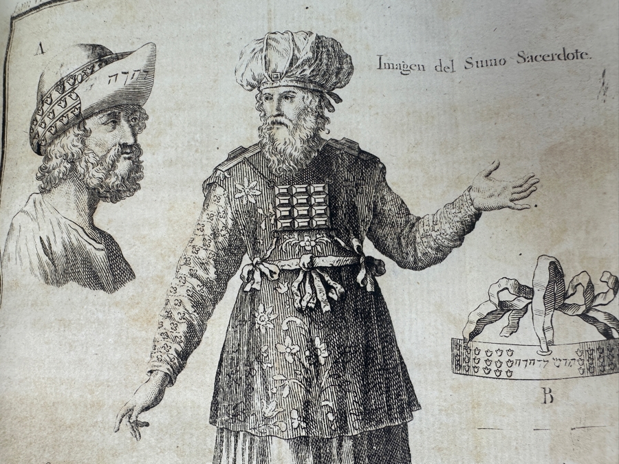 Antique 1825 Hardcover Book Introduction To The Holy Scripture The Device for Understanding With Greater Ease And Clarity The Holy Bible Volume One Madrid With Maps And Illustrations - See Photos [Photo 33]