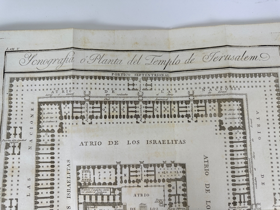 Antique 1825 Hardcover Book Introduction To The Holy Scripture The Device for Understanding With Greater Ease And Clarity The Holy Bible Volume One Madrid With Maps And Illustrations - See Photos [Photo 31]