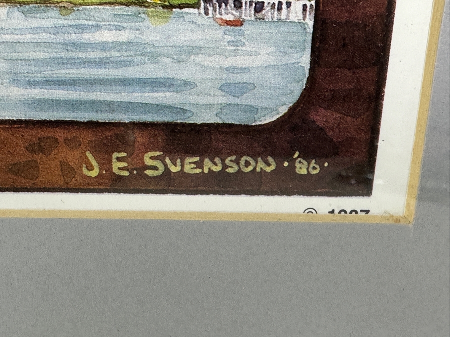 Vintage 1987 J. E. Svenson Chilkat Dancers Haines Alaska Poster Framed 22 X 28 [Photo 7]