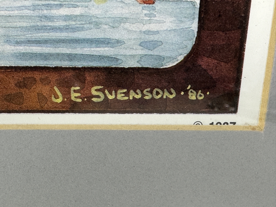 Vintage 1987 J. E. Svenson Chilkat Dancers Haines Alaska Poster Framed 22 X 28 [Photo 6]