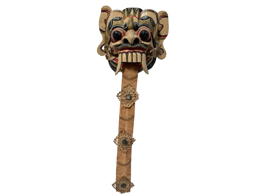 Vintage Rangda Balinese Indonesian Mask 9W X 24L [Photo 1]