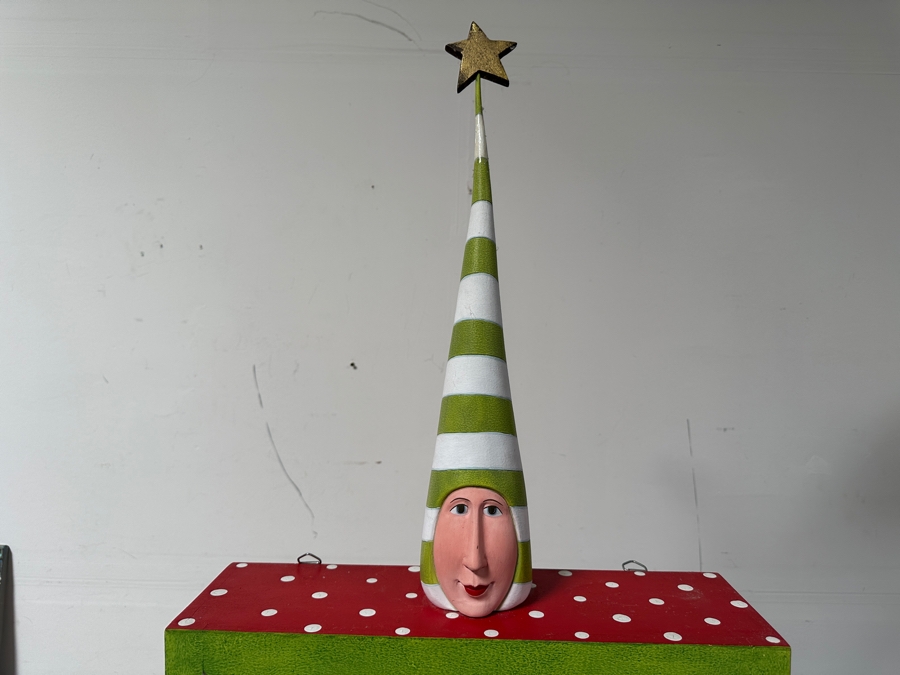 Custom Elf Wall Shelf Unit With Head And Hanging Arms & Feet 26W X 72H X 6D [Photo 7]