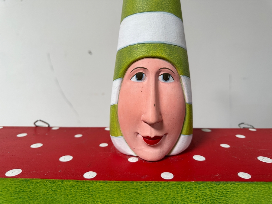 Custom Elf Wall Shelf Unit With Head And Hanging Arms & Feet 26W X 72H X 6D [Photo 5]