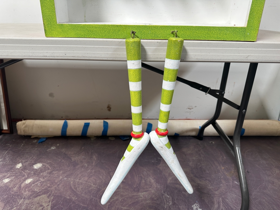 Custom Elf Wall Shelf Unit With Head And Hanging Arms & Feet 26W X 72H X 6D [Photo 8]