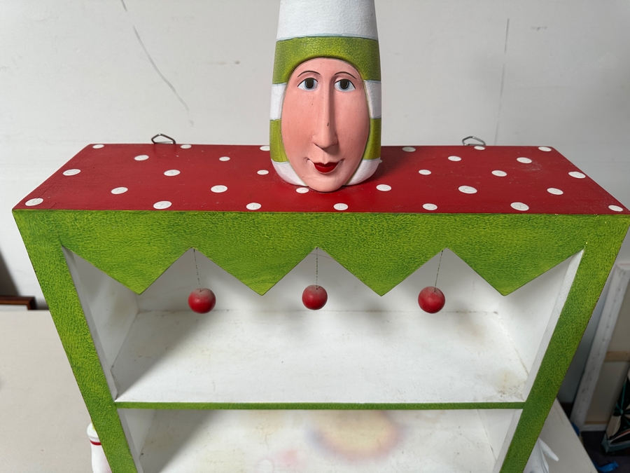 Custom Elf Wall Shelf Unit With Head And Hanging Arms & Feet 26W X 72H X 6D [Photo 6]
