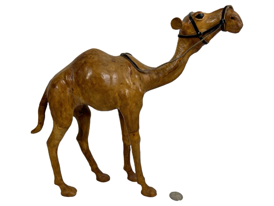 Vintage Leather Wrapped Dromedary Camel 12' [Photo 1]