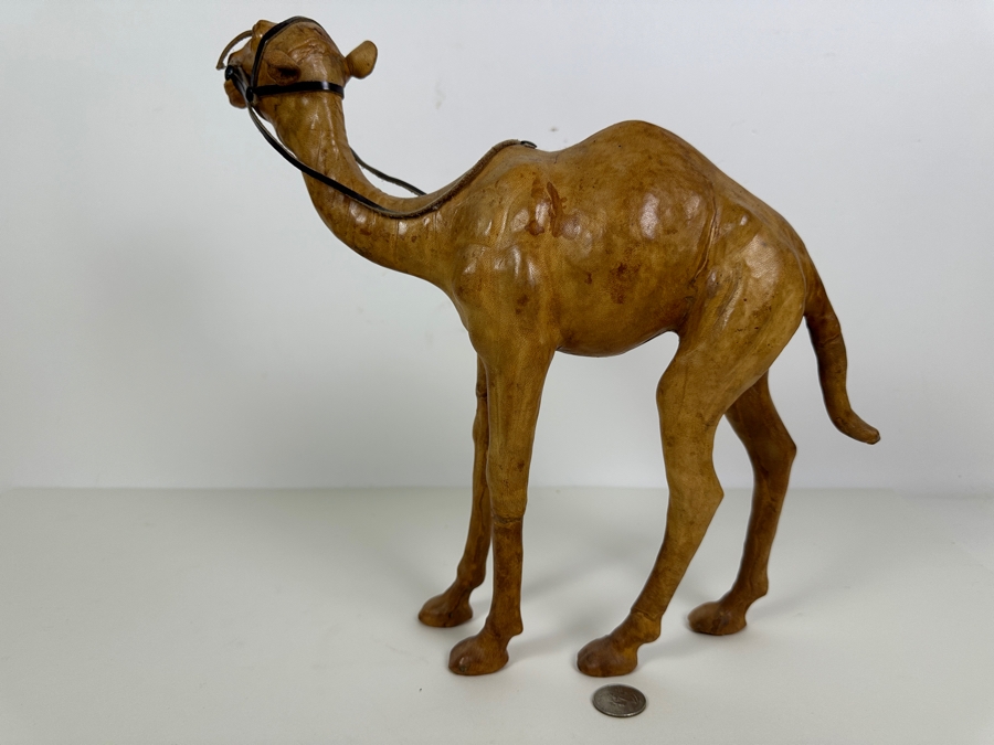 Vintage Leather Wrapped Dromedary Camel 12' [Photo 3]