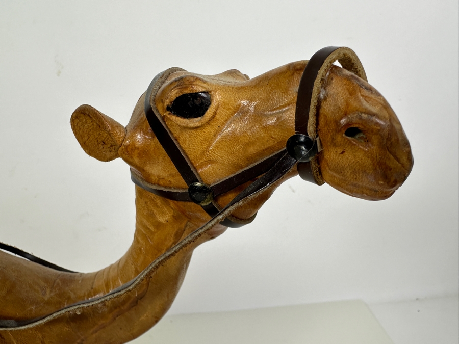 Vintage Leather Wrapped Dromedary Camel 12' [Photo 2]