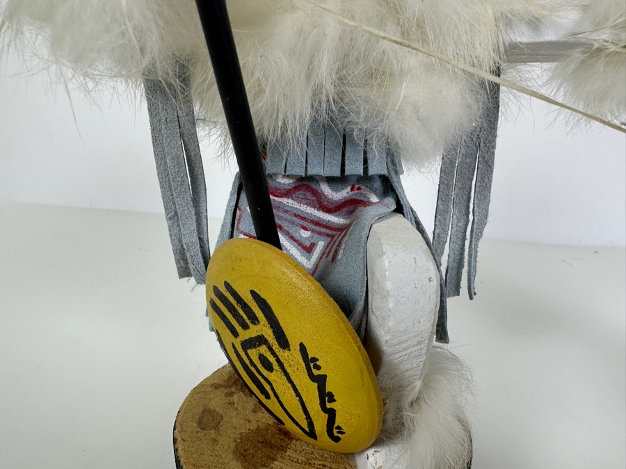 Pair Of Vintage Kachina Dolls: Navajo By S. Yazzie And Hoop By Long [Photo 8]