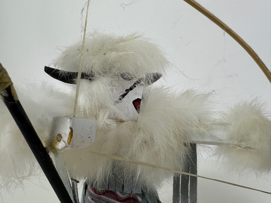 Pair Of Vintage Kachina Dolls: Navajo By S. Yazzie And Hoop By Long [Photo 5]