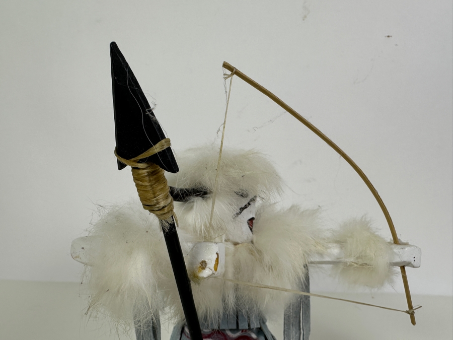 Pair Of Vintage Kachina Dolls: Navajo By S. Yazzie And Hoop By Long [Photo 6]