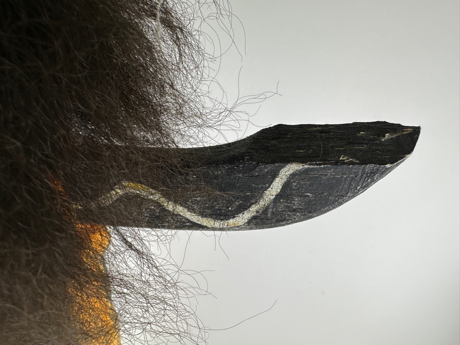 Vintage Large Hopi Buffalo Kachina Doll One Piece Wood Carving Polychrome 37'H Estimate $8,500 [Photo 6]