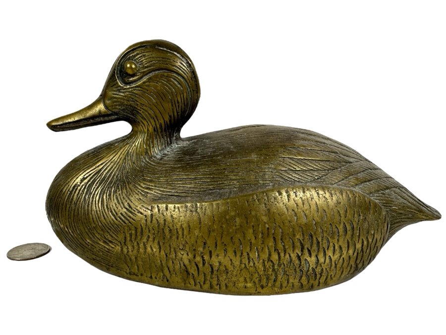 Brass Duck Figurine 10'W x 5'H [Photo 1]